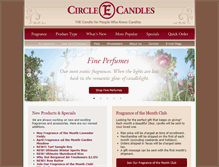 Tablet Screenshot of circleecandles.com